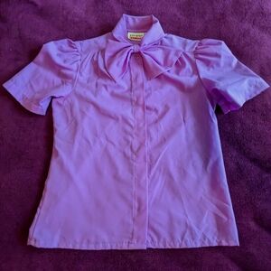 Vintage Purple Bow Top
